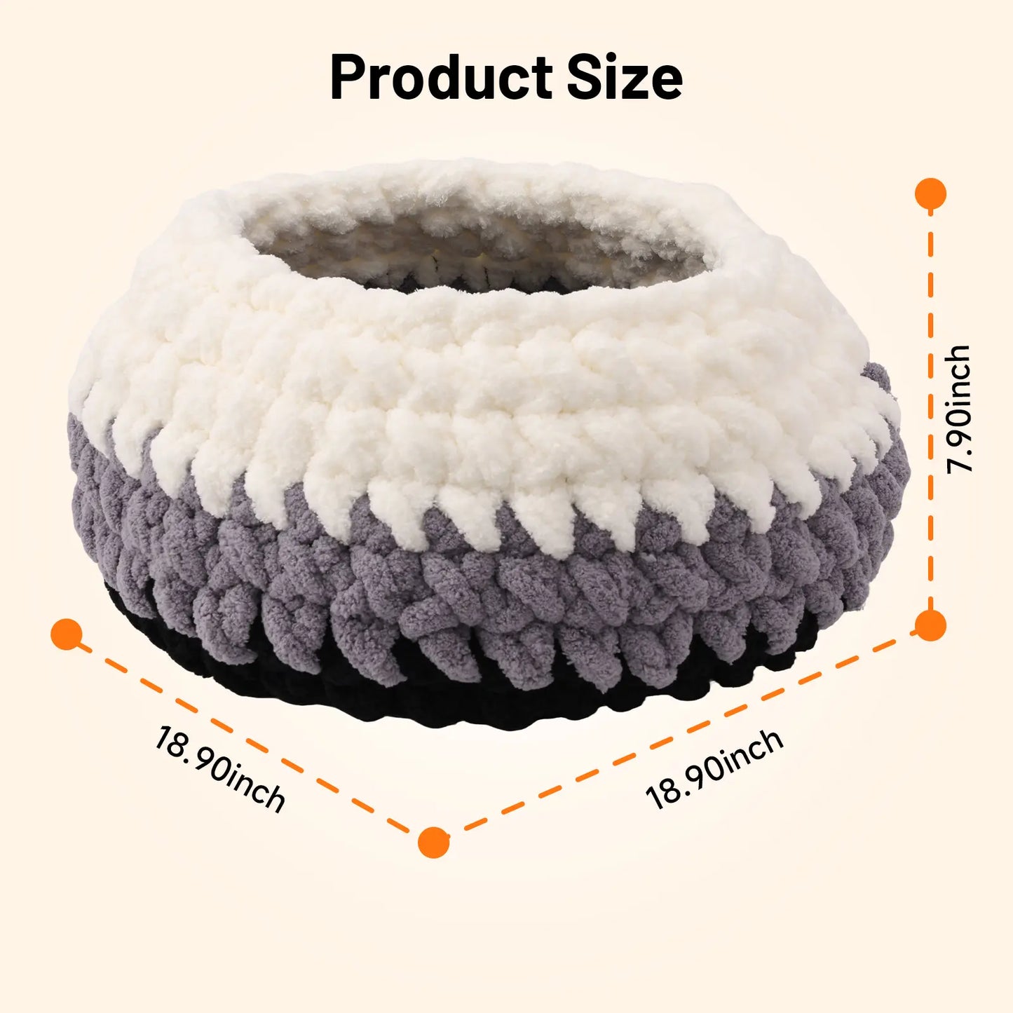 Plush Pet Bed for Cats - Cozy, Warm, Stylish & Secure Resting Spot Washable